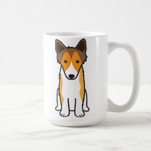 Tecknad för hund för Shetland Sheepdog Kaffemugg
