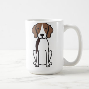Tecknad för hund för Treeing fotgängareCoonhoun Kaffemugg