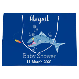 Tecknad för hungrigt fiske i Barracuda