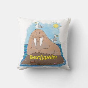 Tecknad för illustration av tecknaden på den funkt kudde