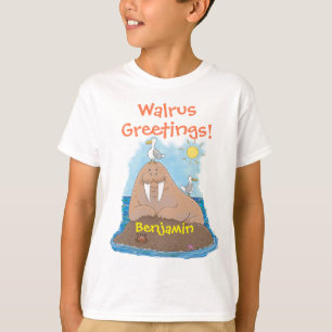 Tecknad för illustration av tecknaden på den funkt t shirt