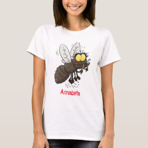 Tecknad för insekt av häsfluga t shirt
