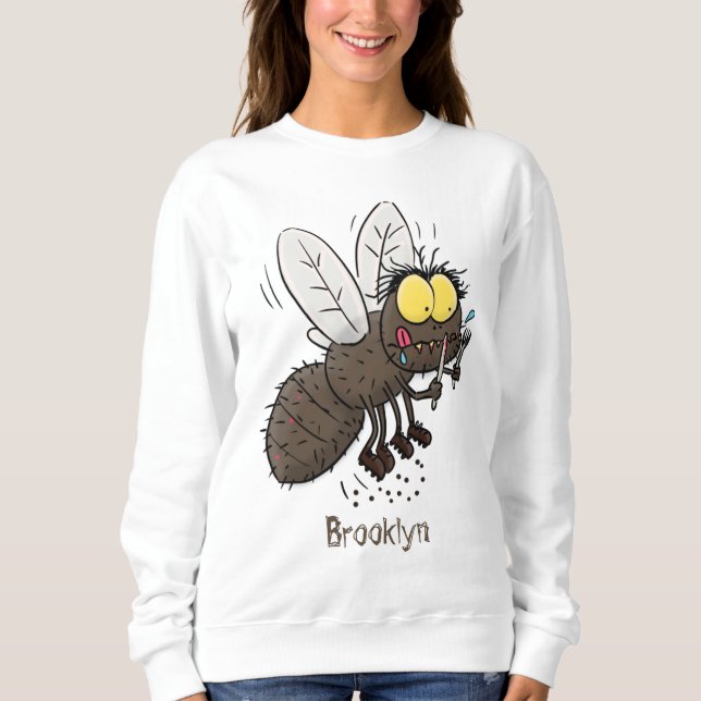 Tecknad för insekt av häsfluga t shirt (Framsida)
