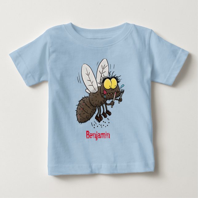 Tecknad för insekt av häsfluga t shirt (Framsida)