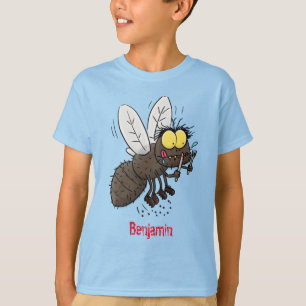 Tecknad för insekt av häsfluga t shirt