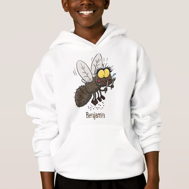 Tecknad för insekt av häsfluga t shirt (Framsida)