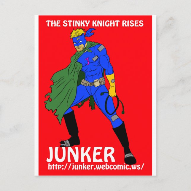 Tecknad för Junker-webben Vykort (Framsida)