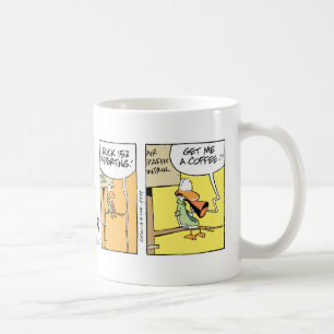 Tecknad för kaffe för flygtrafikkontrollant roli kaffemugg
