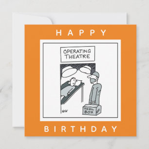Tecknad för kirurgiskt ingång till operativ teater kort