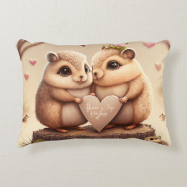 Tecknad för klumpiga björnar prydnadskudde