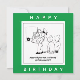 Tecknad för konfidentiell hantering av Slösa Kort