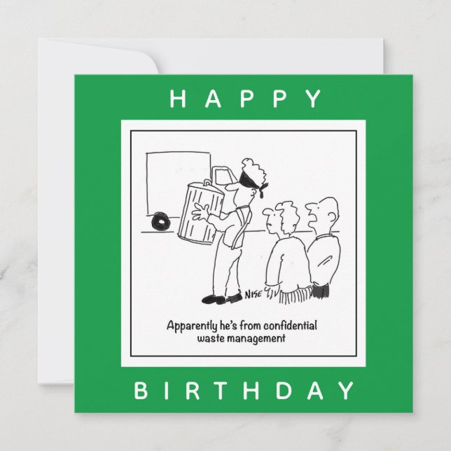 Tecknad för konfidentiell hantering av Slösa Kort (Framsida)