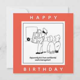 Tecknad för konfidentiell hantering av Slösa Kort