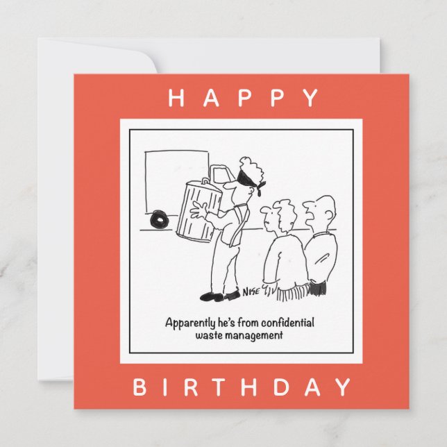 Tecknad för konfidentiell hantering av Slösa Kort (Framsida)