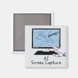 Tecknad för konstgjord intelligens i Skärm Capture Magnet