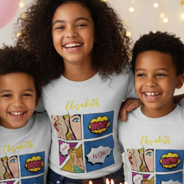Tecknad för konsthantflicka t shirt