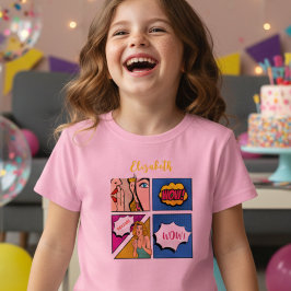 Tecknad för konsthantflicka t shirt