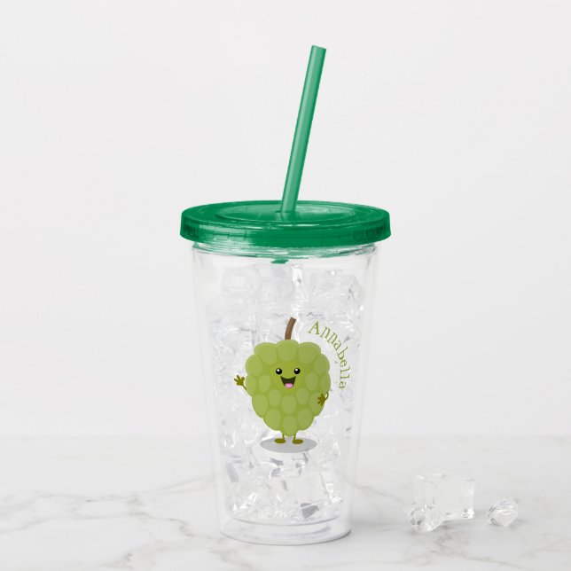 Tecknad för körsbärssaft take away mugg (Baksida Ice)