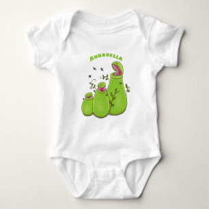 Tecknad för köttätande gröntar för pitchers t shirt