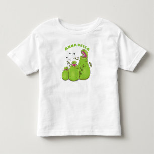 Tecknad för köttätande gröntar för pitchers t shirt