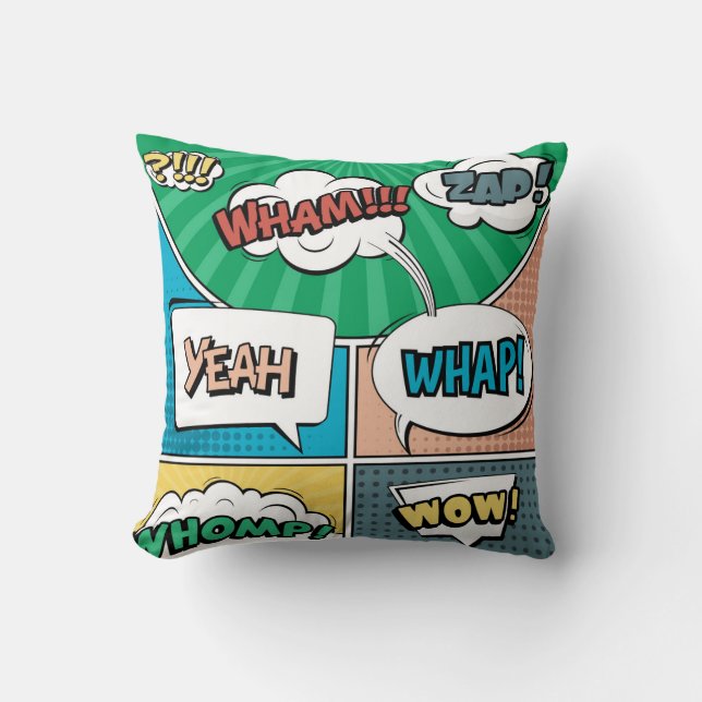 tecknad för kreativ av abstrakt popup-fönster stil kudde (Framsida)