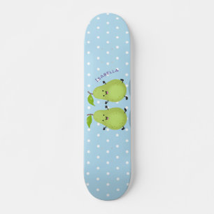 Tecknad för kutépäronpar mini skateboard bräda 18,5 cm