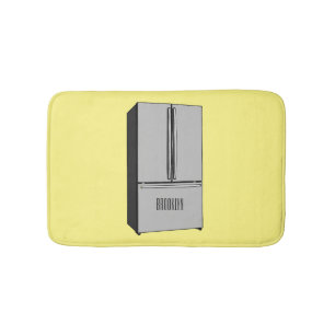 tecknad för kylskåp för fransk badrumsmatta