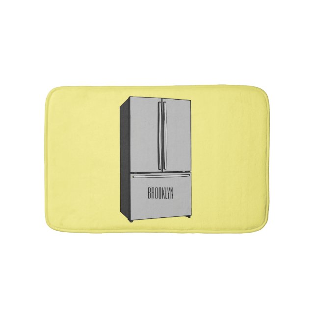 tecknad för kylskåp för fransk badrumsmatta (Framsidan)