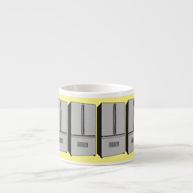 tecknad för kylskåp för fransk espressomugg (Framsidan)