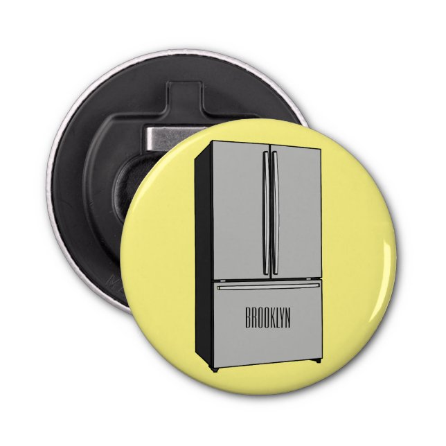 tecknad för kylskåp för fransk flasköppnare (Framsidan)