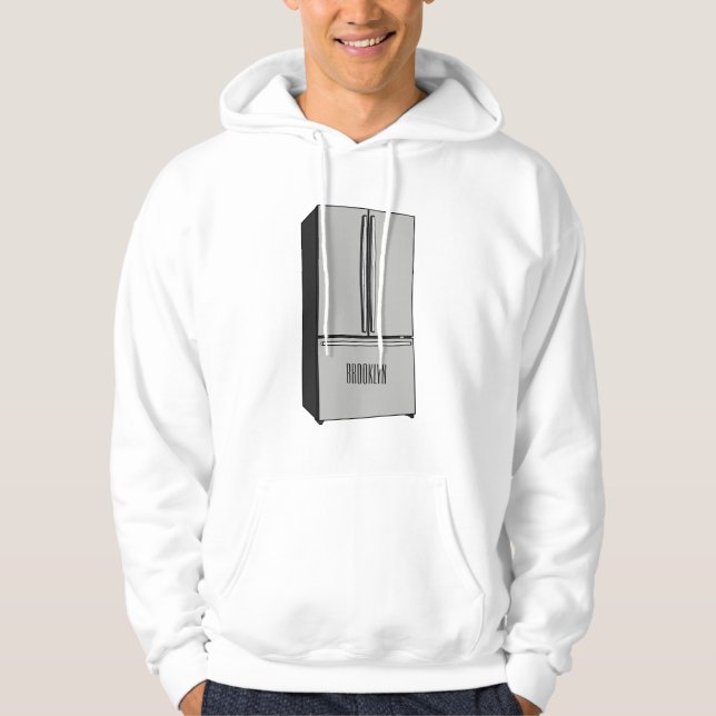 tecknad för kylskåp för fransk hoodie (Framsida)