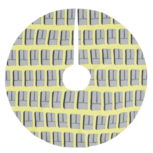 tecknad för kylskåp för fransk julgransmatta borstad polyester (Framsidan)