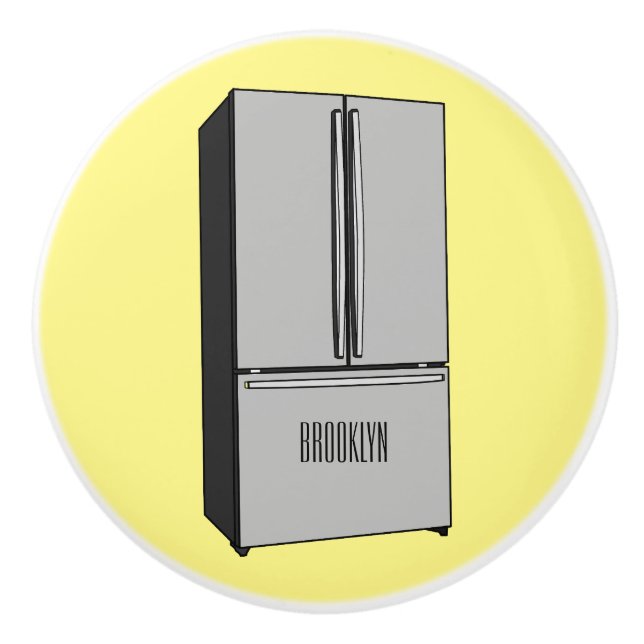 tecknad för kylskåp för fransk knopp (Framsidan)