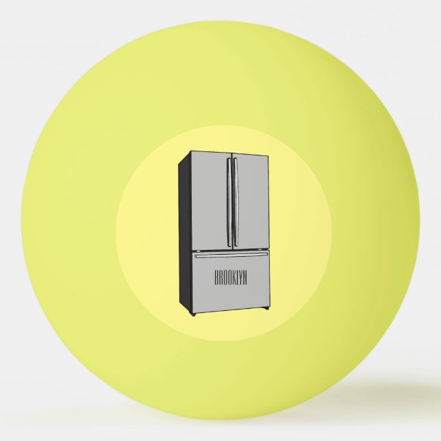 tecknad för kylskåp för fransk pingisboll (Framsidan)