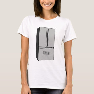 tecknad för kylskåp för fransk t shirt