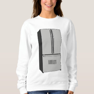 tecknad för kylskåp för fransk t shirt