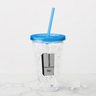 tecknad för kylskåp för fransk take away mugg