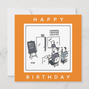 Tecknad för lärarutbildning kort