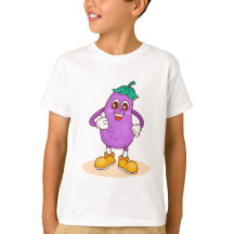 Tecknad för leende av Eggplant Cute