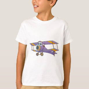 Tecknad för Lila i flygplan Tee Shirt