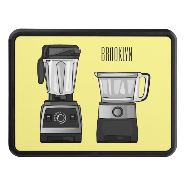 Tecknad för livsmedelsprocessor och mixer dragkroksskydd (Framsidan)