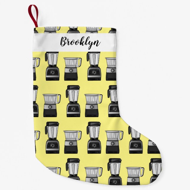 Tecknad för livsmedelsprocessor och mixer liten julstrumpa (Framsidan)