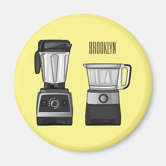 Tecknad för livsmedelsprocessor och mixer magnet (Framsidan)