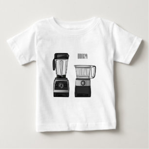 Tecknad för livsmedelsprocessor och mixer t shirt