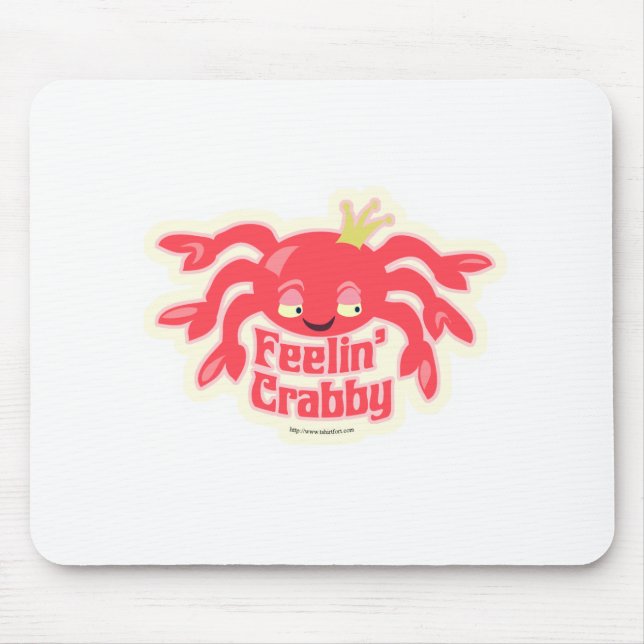Tecknad för Logotyp av Crabby Grumpy Crab Musmatta (Framsidan)