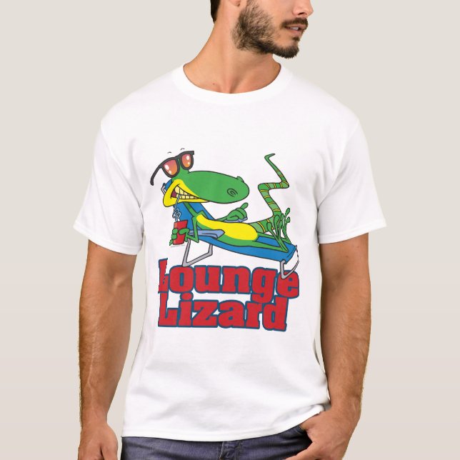 tecknad för loungödödla t-shirt (Framsida)