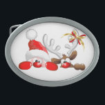 Tecknad för Lunny Santa och Reindeer<br><div class="desc">God jul,  tomten och Reindeer Tecknade figurer är ursprungligen gjorda på Vector Technique! Tur bild för barn och för roliga Helgdagar och Lycklig jul! Design under ESCLUSIVE COPYRIGHT BLUEDARKAT (alias BluedarkArt TheChameleonArt)</div>