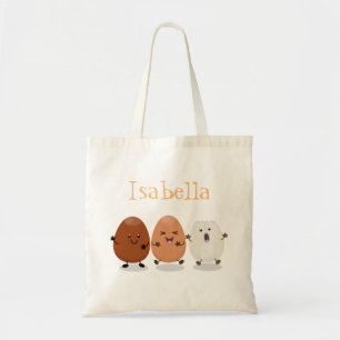 Tecknad för lustig av Cute-ägg Tygkasse