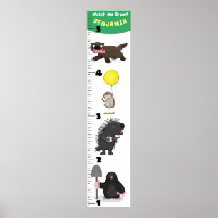 Tecknad för lustiga djur poster