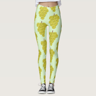 Tecknad för lustiga druvor leggings